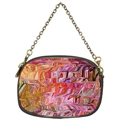 Abstract Crosscurrents Smudged Vibrance Chain Purse (one Side) by kaleidomarblingart