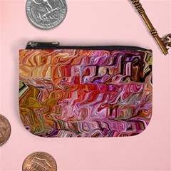 Abstract Crosscurrents Smudged Vibrance Mini Coin Purse by kaleidomarblingart