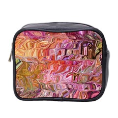 Abstract Crosscurrents Smudged Vibrance Mini Toiletries Bag (two Sides) by kaleidomarblingart