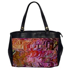 Abstract Crosscurrents Smudged Vibrance Oversize Office Handbag by kaleidomarblingart