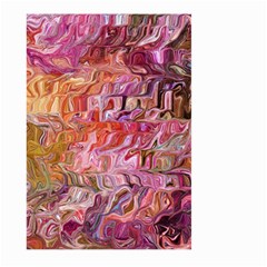 Abstract Crosscurrents Smudged Vibrance Large Garden Flag (two Sides) by kaleidomarblingart