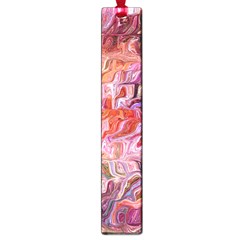 Abstract Crosscurrents Smudged Vibrance Large Book Marks by kaleidomarblingart