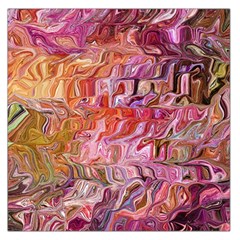 Abstract Crosscurrents Smudged Vibrance Square Satin Scarf (36  X 36 ) by kaleidomarblingart