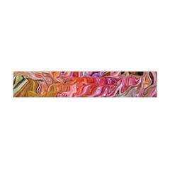 Abstract Crosscurrents Smudged Vibrance Premium Plush Fleece Scarf (mini) by kaleidomarblingart