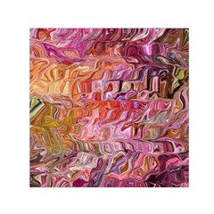 Abstract Crosscurrents Smudged Vibrance Square Satin Scarf (30  X 30 ) by kaleidomarblingart