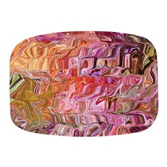 Abstract Crosscurrents Smudged Vibrance Mini Square Pill Box by kaleidomarblingart