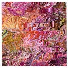 Abstract Crosscurrents Smudged Vibrance Wooden Puzzle Square by kaleidomarblingart