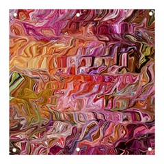 Abstract Crosscurrents Smudged Vibrance Banner And Sign 3  X 3  by kaleidomarblingart