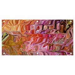 Abstract Crosscurrents Smudged Vibrance Banner And Sign 4  X 2  by kaleidomarblingart