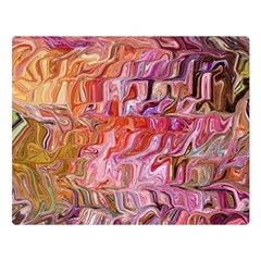 Abstract Crosscurrents Smudged Vibrance Premium Plush Fleece Blanket (large)