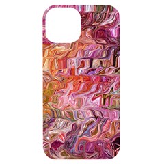 Abstract Crosscurrents Smudged Vibrance Iphone 14 Black Uv Print Case by kaleidomarblingart