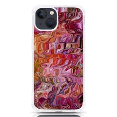 Abstract Crosscurrents Smudged Vibrance Iphone 13 Tpu Uv Print Case by kaleidomarblingart