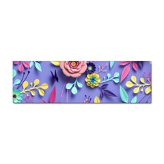 3d Flowers Pattern Flora Background Sticker (bumper) by Bedest