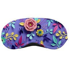 3d Flowers Pattern Flora Background Sleep Mask by Bedest