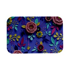 3d Flowers Pattern Flora Background Open Lid Metal Box (silver)   by Bedest