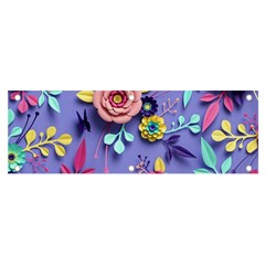 3d Flowers Pattern Flora Background Banner And Sign 6  X 2  by Bedest