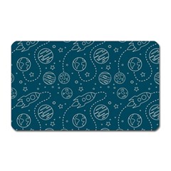 Space Seamless Pattern Magnet (rectangular)