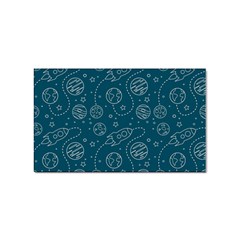 Space Seamless Pattern Sticker Rectangular (10 Pack)