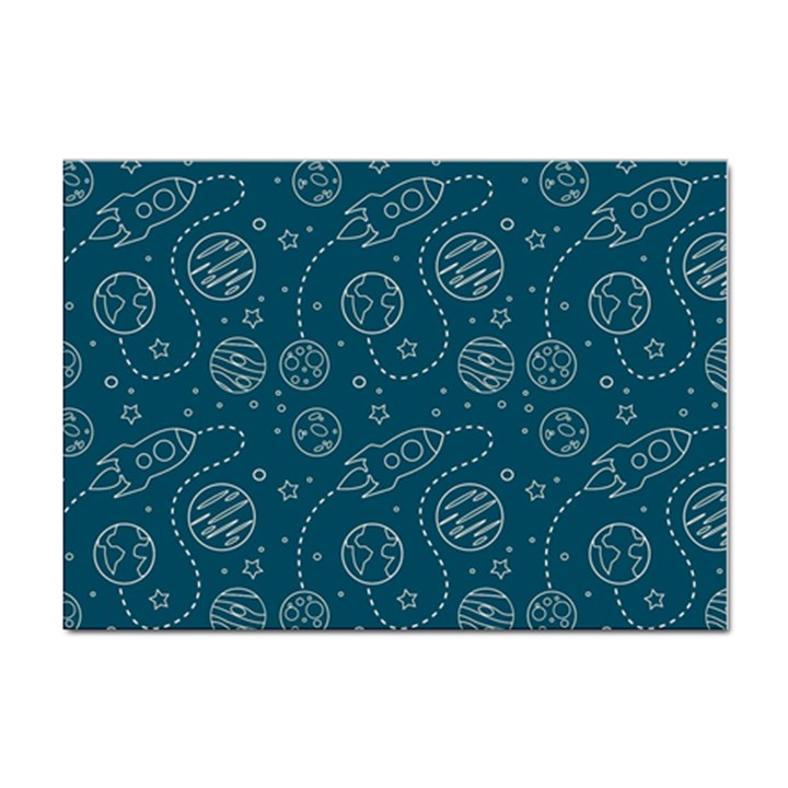 Space Seamless Pattern Sticker A4 (100 pack)