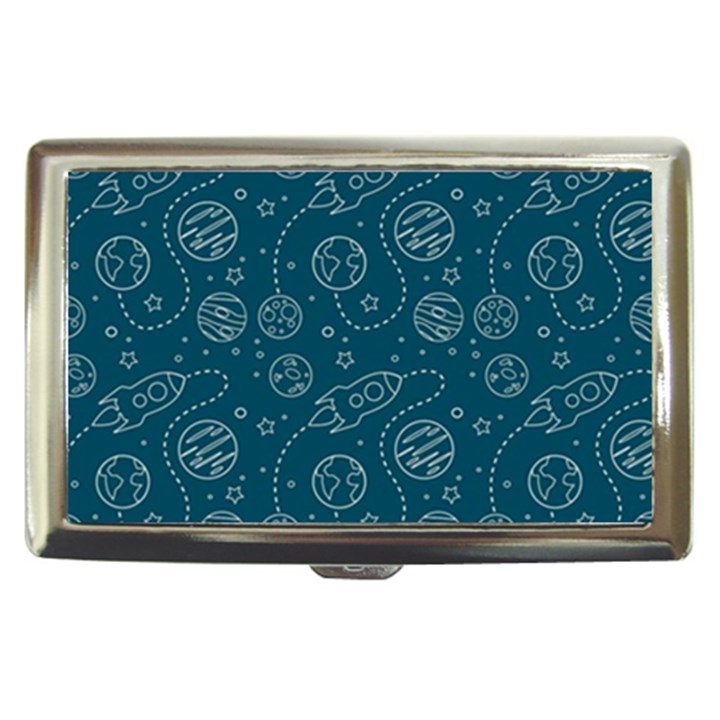 Space Seamless Pattern Cigarette Money Case