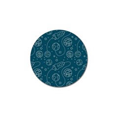 Space Seamless Pattern Golf Ball Marker