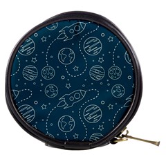 Space Seamless Pattern Mini Makeup Bag