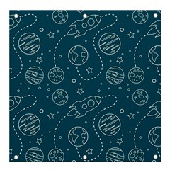 Space Seamless Pattern Banner And Sign 4  X 4 