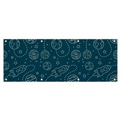 Space Seamless Pattern Banner And Sign 8  X 3 