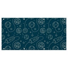 Space Seamless Pattern Banner And Sign 8  X 4 