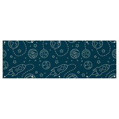 Space Seamless Pattern Banner And Sign 12  X 4 