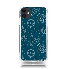 Space Seamless Pattern Iphone 11 Tpu Uv Print Case by Bedest