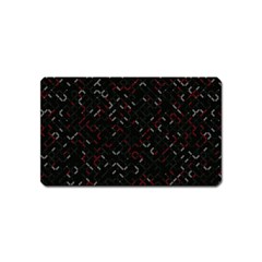 Abstract Dark Pattern Minimal Magnet (name Card)