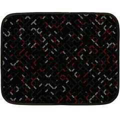 Abstract Dark Pattern Minimal Fleece Blanket (mini)