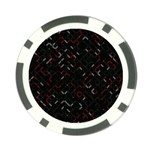 Abstract Dark Pattern Minimal Poker Chip Card Guard (10 pack) Front