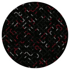 Abstract Dark Pattern Minimal Round Trivet by Bedest