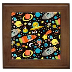 Space Pattern Framed Tile