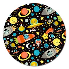 Space Pattern Magnet 5  (round)