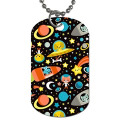 Space Pattern Dog Tag (one Side)