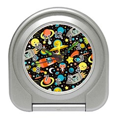 Space Pattern Travel Alarm Clock