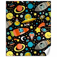 Space Pattern Canvas 16  X 20  by Bedest