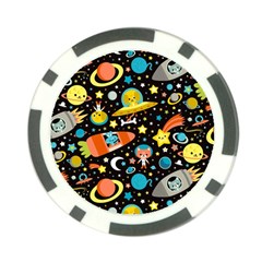 Space Pattern Poker Chip Card Guard