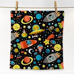 Space Pattern Face Towel