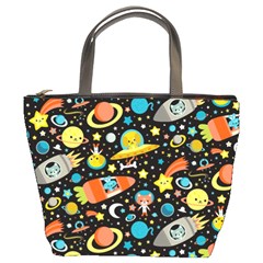 Space Pattern Bucket Bag