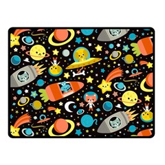 Space Pattern Fleece Blanket (small)