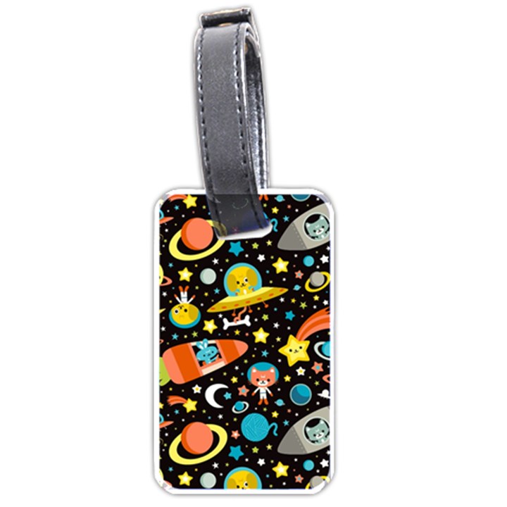 Space Pattern Luggage Tag (one side)