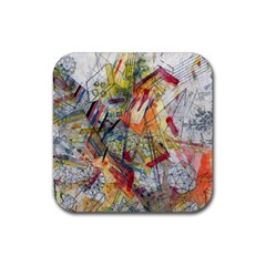 Abstract Background Pattern Rubber Coaster (square) by Bedest