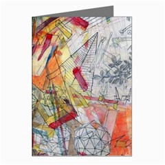 Abstract Background Pattern Greeting Cards (pkg Of 8) by Bedest