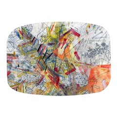 Abstract Background Pattern Mini Square Pill Box by Bedest