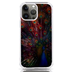 Peacock Feather Bird Iphone 13 Pro Max Tpu Uv Print Case by Bedest