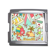 Summer Up Cute Doodle Mega Link Italian Charm (18mm) by Bedest